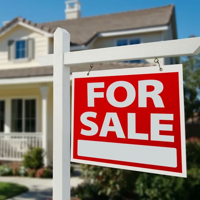 home for sale sign