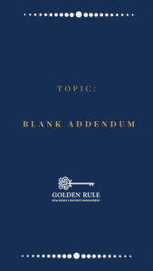 Blank Addendum